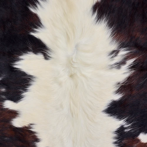 Spotted Mahogany And Cream Cowhide Rug NOV26-147 (200cm x 170cm)