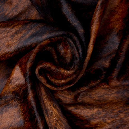 Deep Brown And Cream Cowhide Rug NOV26-203 (220cm x 200cm)