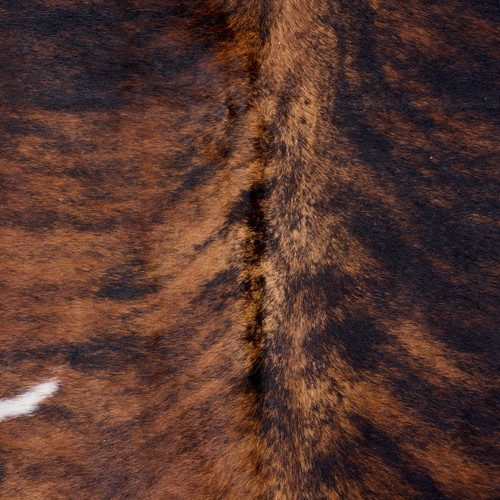 Deep Mahogany And White Cowhide Rug NOV26-226 (220cm x 190cm)