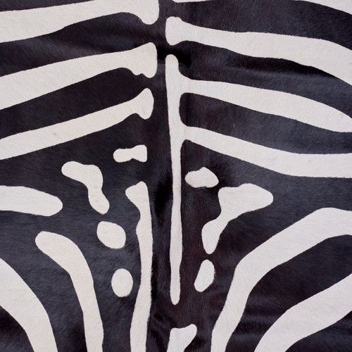 Black And White Zebra Cowhide Rug NOV26-238 (230cm x 200cm)