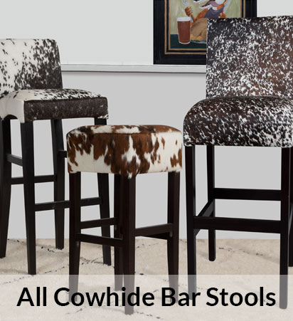 All Cowhide Barstools