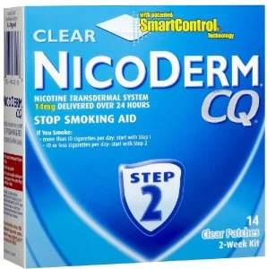 Nicoderm CQ Step 2 Clear Patches 14 ct -Catalog