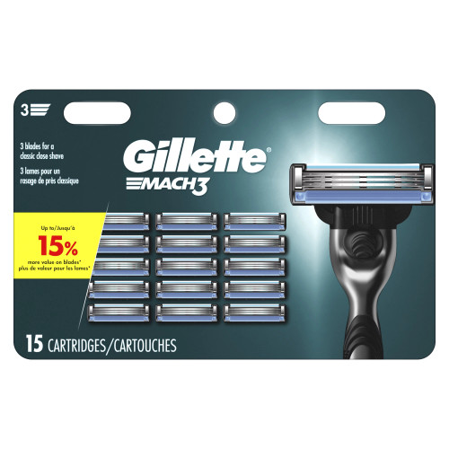 Gillette Mach-3 Blades 15 pk