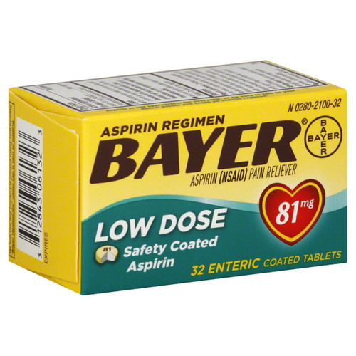 Bayer 81mg Low Dose Tablets 32 ct