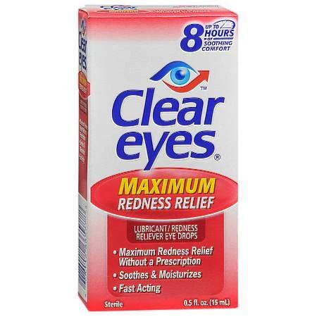Clear-Eyes Maximum Redness Relief 0.5 oz -Catalog