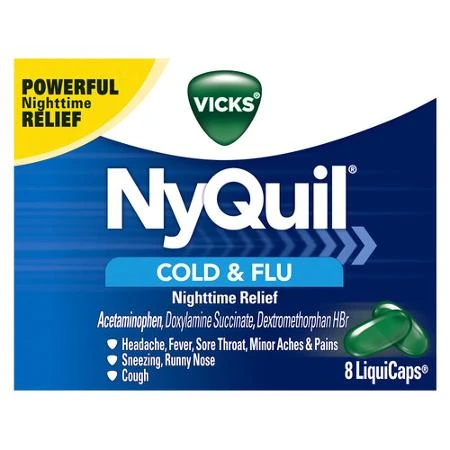 NyQuil Cold & Flu LiquiCaps 8 ct