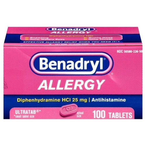 Benadryl Allergy Ultratabs 100 ct