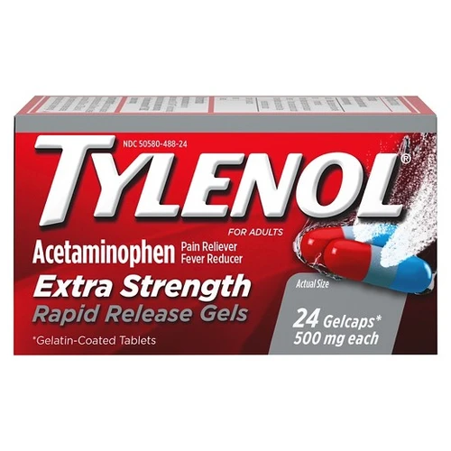 Tylenol Extra Strength Rapid Release Gels 24 ct
