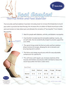 Foot Comfort Thermal Ankle & Foot Stabilizer - SMALL - NDC 50632-0007-17 ***CLOSE OUT***