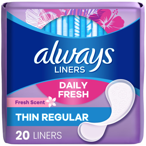 Always Pantiliners Regular Fresh Scent 20ct