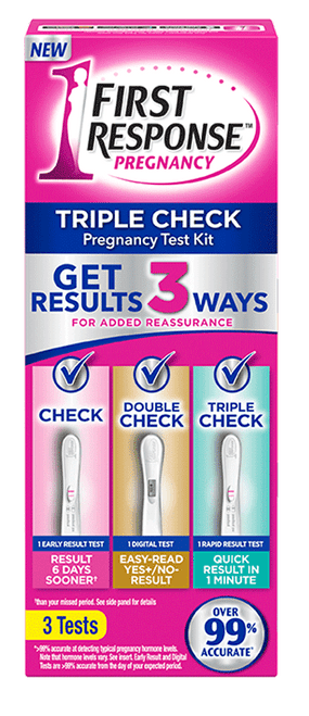 First Response Pregnancy Test Triple Check 3 ct