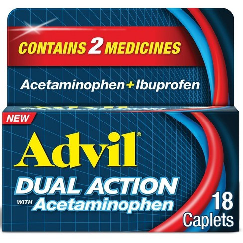Advil Dual Action Caplets 18ct