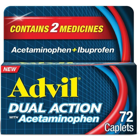 Advil Dual Action Caplets 72ct