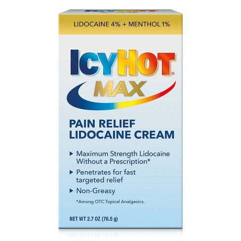IcyHot Max 2.7oz - Pain Relief Lidocaine Cream