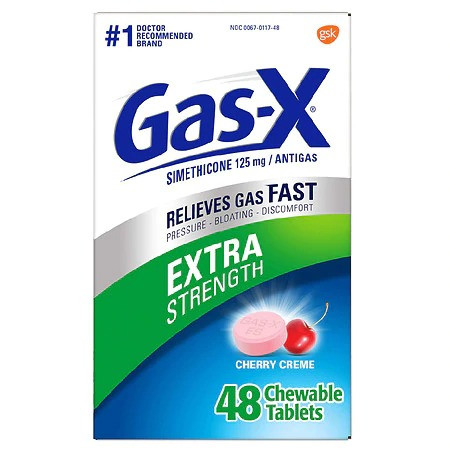 Gas-X Ext-Str Chewables 48ct - Cherry Creme