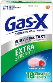 Gas-X Ext-Str Chewables 18ct - Cherry Creme
