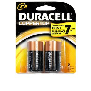 Duracell C 2-Pack Coppertop USA