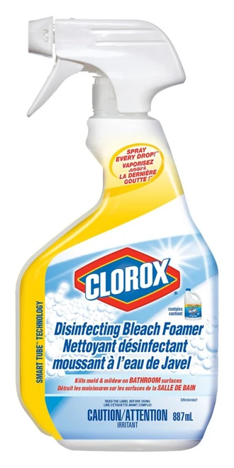 Clorox Spray 887ml (30oz) - Disinfecting Bleach Foamer (Lemon)