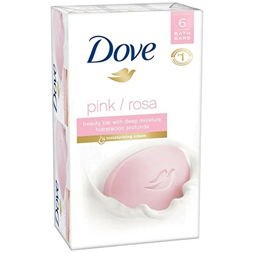 Dove Bar Soap 3.75oz 6-Pack - Pink / Rosa