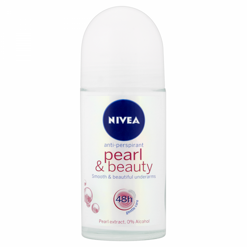 Nivea Roll-On Deodorant 50ml - Women's Pearl & Beauty