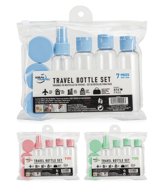 Ideal Travel Toiletry Bottles Kit (7-Piece)