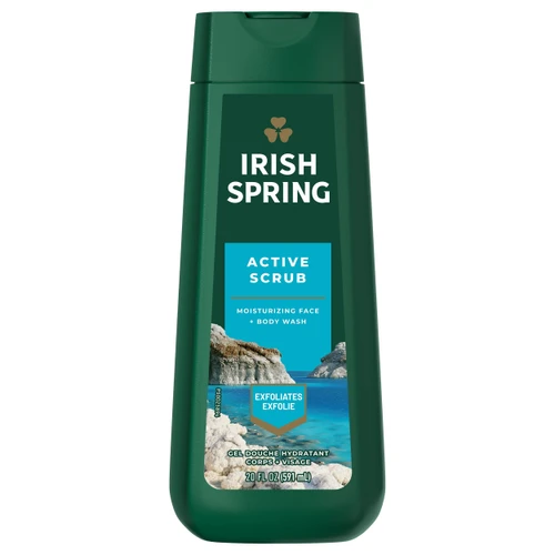 Irish Spring Body Wash 20oz - Active Scrub