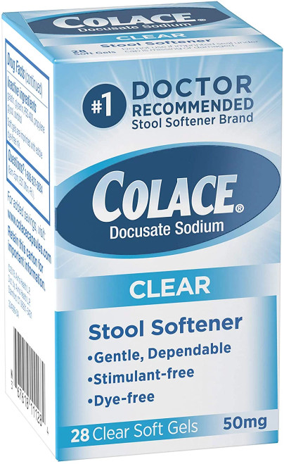 Colace Clear Soft Gels 28ct