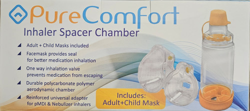 Pure Comfort Inhaler Spacer Chamber - Adult & Child Masks, NDC 50027-0494-41