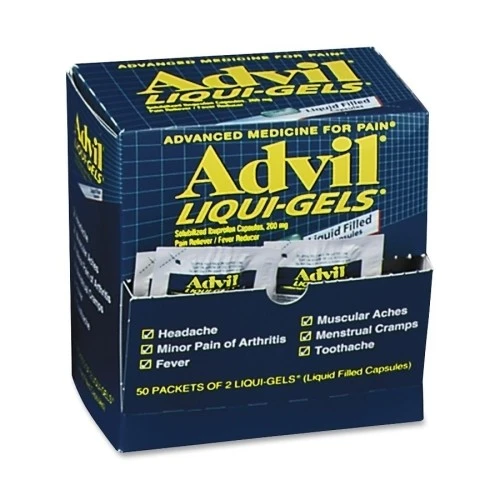 Advil Liqui-Gel 2's 50 packs/box
