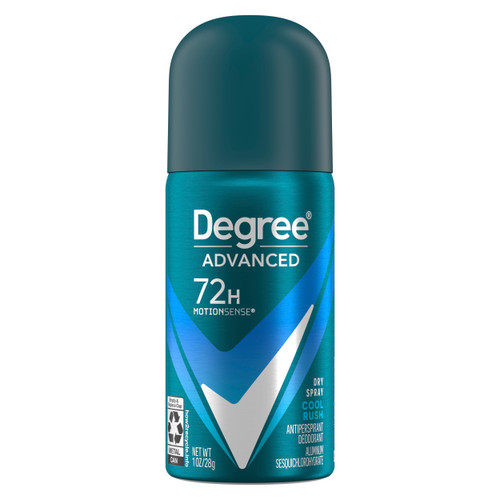 Degree Deodorant Spray Advanced 1oz - Cool Rush (Travel Size)