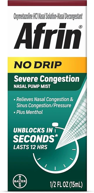 Afrin No Drip - Severe Congestion Pump Mist 0.5 oz