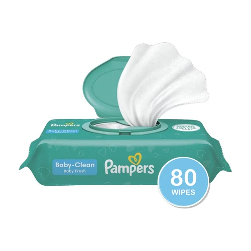 Pampers Baby Wipes 80ct - Complete Clean Fresh (w/ Plastic Flip Top)
