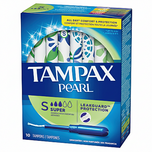 Tampax Pearl 10ct - Super, Unscented