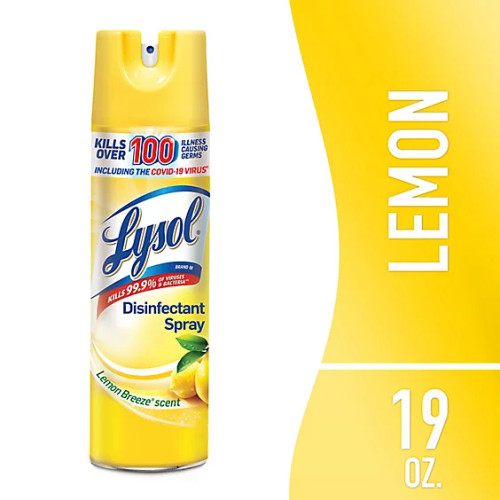 Lysol Disinfectant Spray 19oz (539g) - Lemon