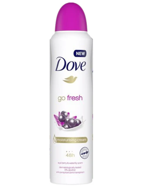 Dove Body Spray 150ml - ACAI BERRY & WATERLILY