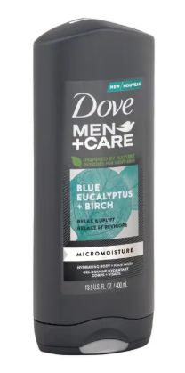 Dove Body Wash Men's 400ml - Eucalyptus + Mint