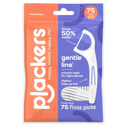 Plackers Dental Flossers, 75 ct - Gentle Line