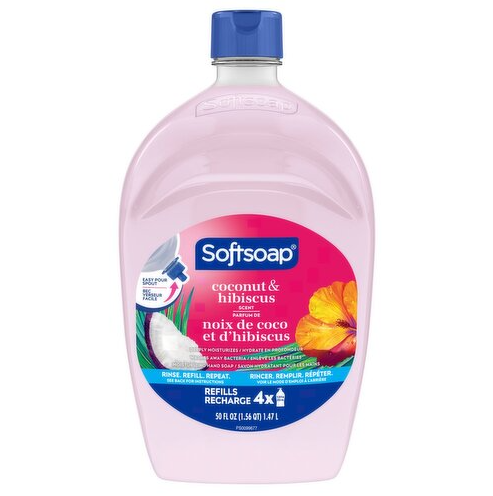 Softsoap Liquid Hand Soap, 50 oz - Coconut & Hibiscus