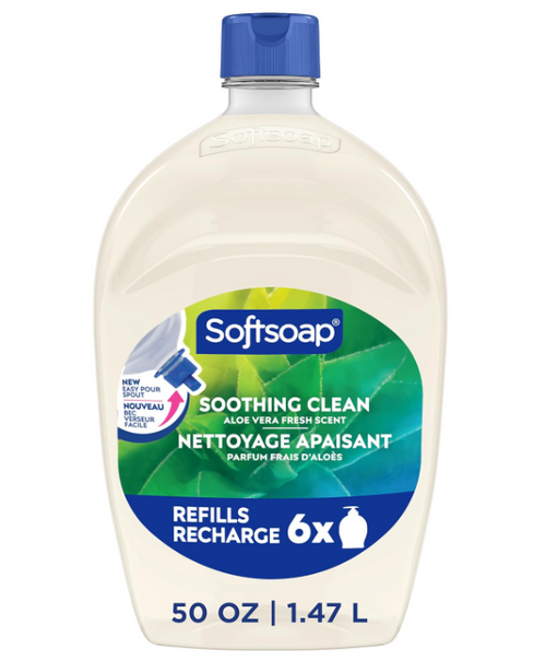 Softsoap Liquid Hand Soap, 50 oz - Soothing Clean (Aloe Vera)