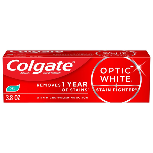 Colgate Optic White Stain Fighter 3.8oz - Fresh Mint Gel