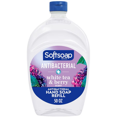 Softsoap Liquid Hand Soap, 50 oz - Antibacterial, White Tea & Berry