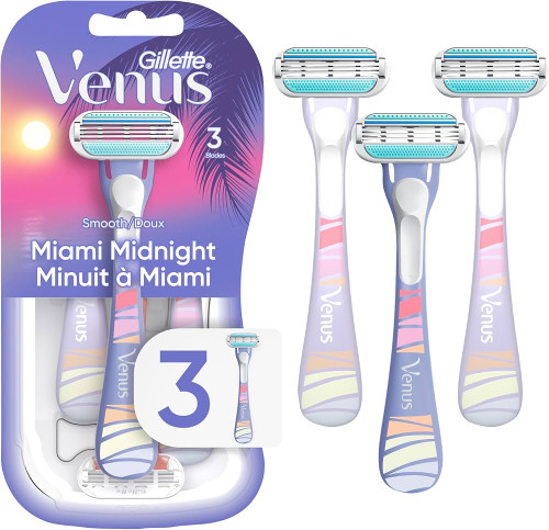 Venus Disposable 3 pk - Smooth Miami Midnight