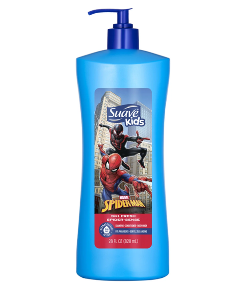 Suave Kids Body Wash 3-in-1, 28 oz - Spiderman