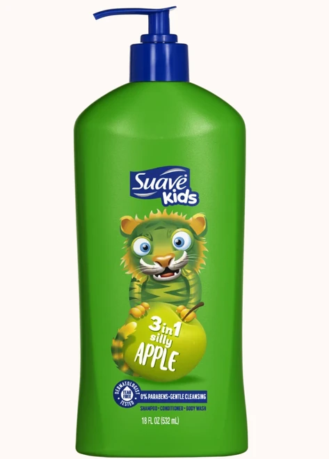Suave Kids Body Wash 3-in-1, 18 oz - Silly Apple