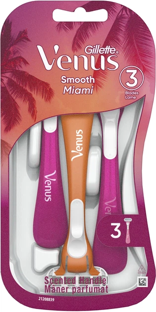 Venus Extra Comfort Disposable Razors, 3 pk - Miami