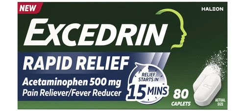 Excedrin Rapid Relief Caplets 80 ct