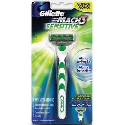 Gillette Mach-3 Sensitive Razor with 1 Cartridge Imported