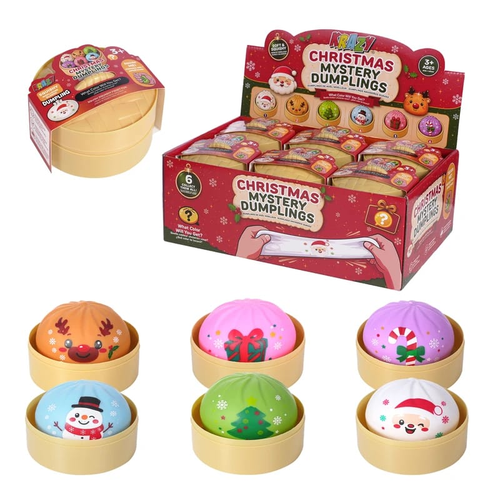 Krazy Squishy Toy Dumpling Display, 12 ct
