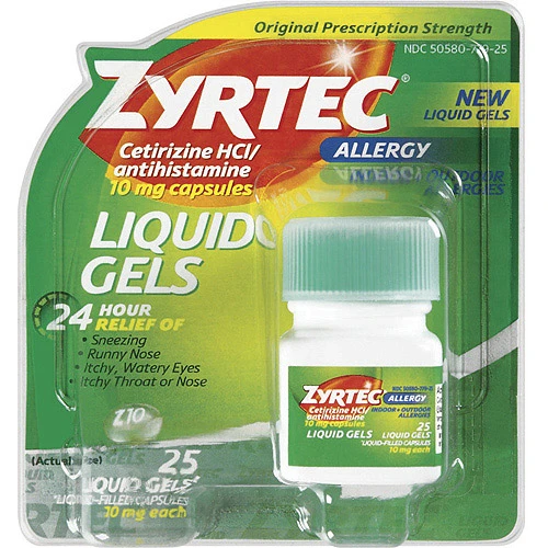 Zyrtec Liquid Gels 25 ct