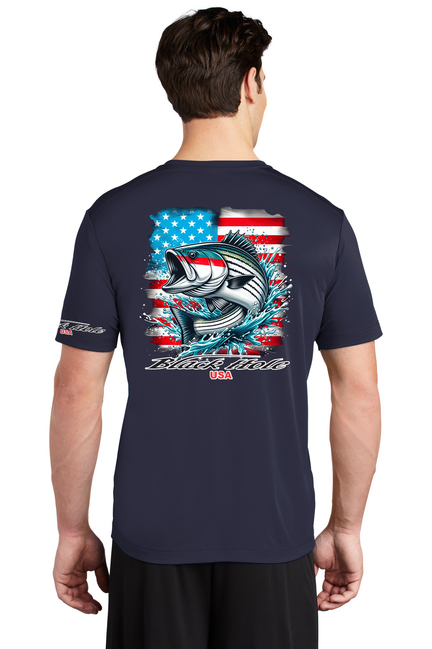 Black Hole USA 2024 Striped Bass T-Shirt